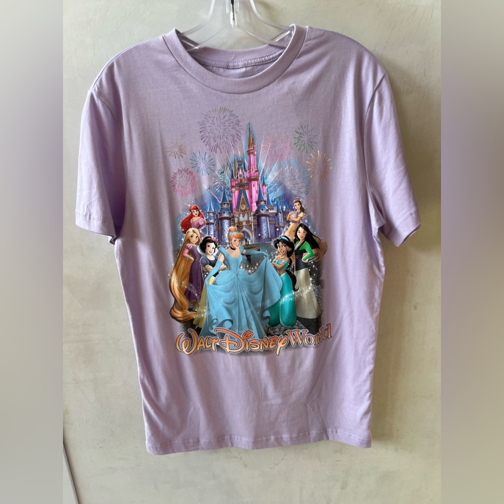 Walt Disney World Parks Princess Castle Cinderella Ariel Belle Adult T-Shirt NEW